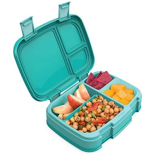  [아마존베스트]Bentgo Fresh (Aqua)  New & Improved Leak-Proof, Versatile 4-Compartment Bento-Style Lunch Box  Ideal for Portion-Control and Balanced Eating On-The-Go  BPA-Free and Food-Safe Ma