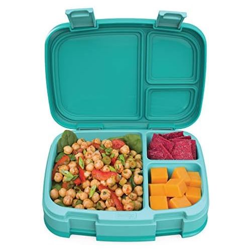  [아마존베스트]Bentgo Fresh (Aqua)  New & Improved Leak-Proof, Versatile 4-Compartment Bento-Style Lunch Box  Ideal for Portion-Control and Balanced Eating On-The-Go  BPA-Free and Food-Safe Ma