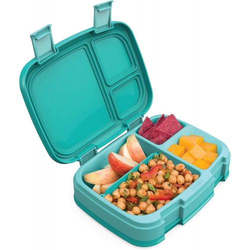  [아마존베스트]Bentgo Fresh (Aqua)  New & Improved Leak-Proof, Versatile 4-Compartment Bento-Style Lunch Box  Ideal for Portion-Control and Balanced Eating On-The-Go  BPA-Free and Food-Safe Ma