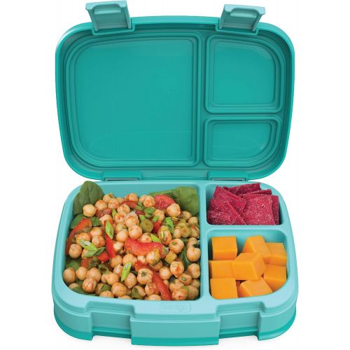  [아마존베스트]Bentgo Fresh (Aqua)  New & Improved Leak-Proof, Versatile 4-Compartment Bento-Style Lunch Box  Ideal for Portion-Control and Balanced Eating On-The-Go  BPA-Free and Food-Safe Ma