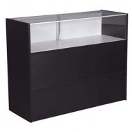 Bentleys Display 70 Jewelry Showcase Counter w/Light Retail Store Display Assembled Black New