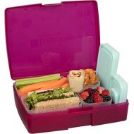 Bentology Bento Lunch Box Set w/ 5 Inner Removable Containers, Leak Proof, Food Prep & Snack Packing Compartments - Stackable, Microwave Safe Nesting Containers w Lids, Easy to Clean & Store