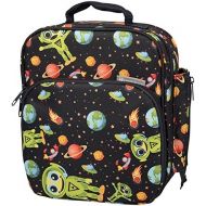 [아마존베스트]Bentology Insulated Durable Lunch Bag - Reusable Lunch Box Meal Tote with Handle and Pockets, Compatible with Bentgo, Kinsho, Yumbox (10x8x3.5) - Alien