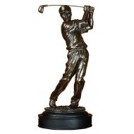 Benzara Polystone Male Golfer Modern Art Passion