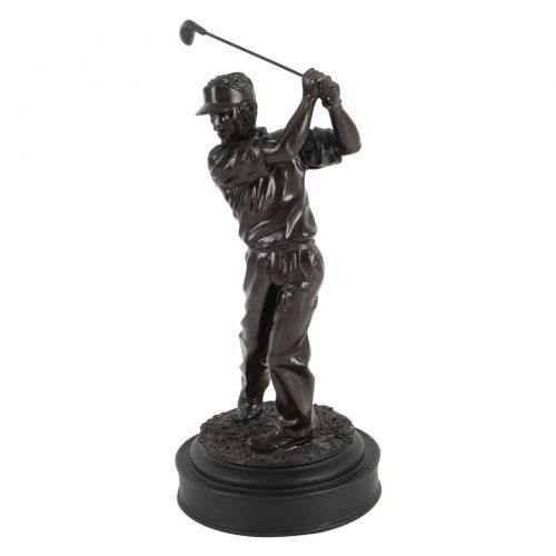  Benzara Polystone Male Golfer Modern Art Passion