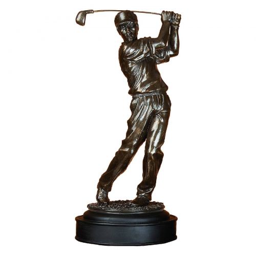  Benzara Polystone Male Golfer Modern Art Passion