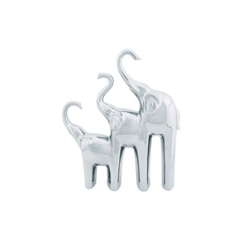  Benzara Ceramic Trio Elephant Home Decor For Modern Homes (Set Of 3)