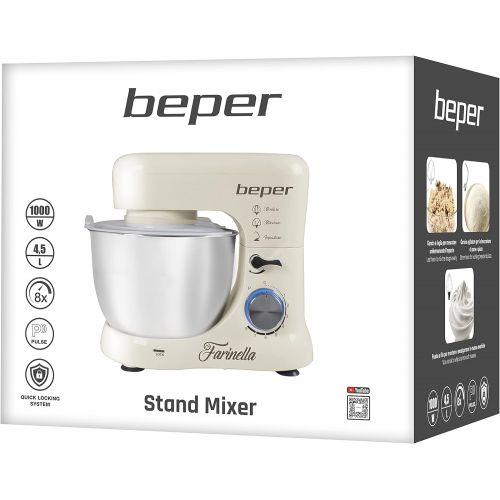  [아마존베스트]Beper Kneading machine 1000 W 4.5 L