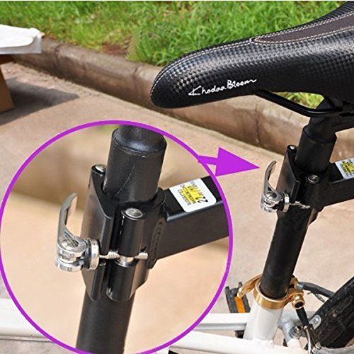  BephaMart Aluminum Alloy Rear Shelf Rack Bike Rack Loading Frame Pack