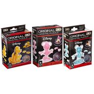 Bepuzzled Mickey Mouse, Minnie Mouse and Pluto Original 3D Crystal Puzzle Bundle 3 Puzzles