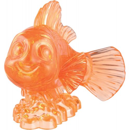  Bepuzzled Original 3D Crystal Jigsaw Puzzle Finding Nemo Disney Clown Fish Brain Teaser, Fun Decoration for Kids Age 12 and Up, 34 Pieces (Level 1) 31027