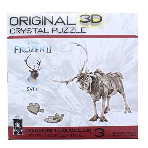  Bepuzzled Sven The Reindeer Frozen Deluxe Original 3D Deluxe Licensed Crystal Puzzle Fun Yet challenging Brain Teaser That Will Test Your Skills and Imagination, for Ages 12+