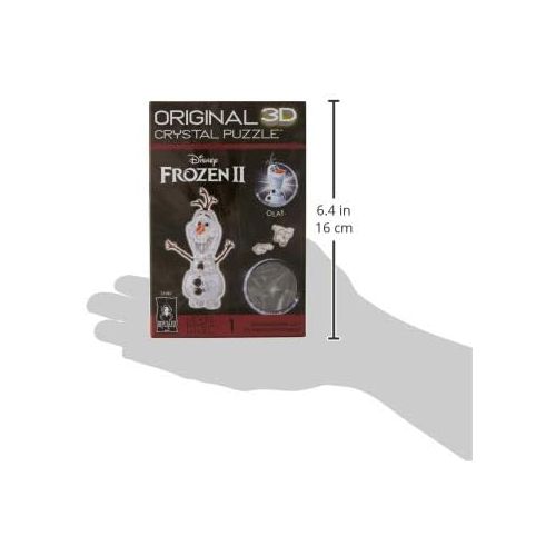  Bepuzzled Disney Frozen II Crystal Puzzle Olaf Snowman Original 3D Deluxe Licensed Crystal Puzzle Fun Yet challenging Brain Teaser That Will Test Your Skills and Imagination, for Ages 12+