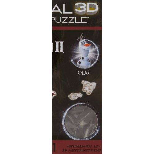  Bepuzzled Disney Frozen II Crystal Puzzle Olaf Snowman Original 3D Deluxe Licensed Crystal Puzzle Fun Yet challenging Brain Teaser That Will Test Your Skills and Imagination, for Ages 12+