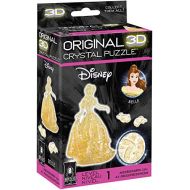 BePuzzled Original 3D Crystal Jigsaw Puzzle Belle Disney Beauty and the Beast Brain Teaser, Fun Decoration for Kids Age 12 and Up, 41 Pieces (Level 1)