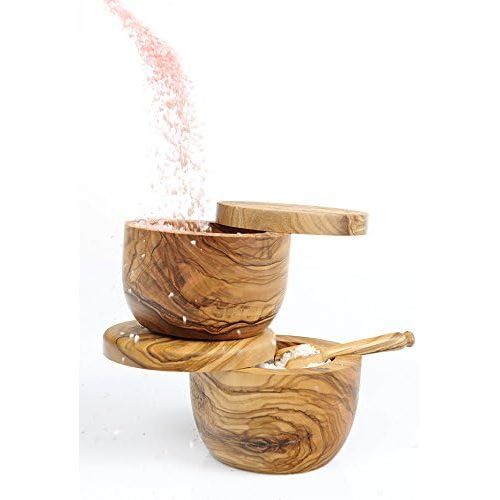  Berard 90070 French Olive-Wood Handcrafted Salt Keeper, Medium