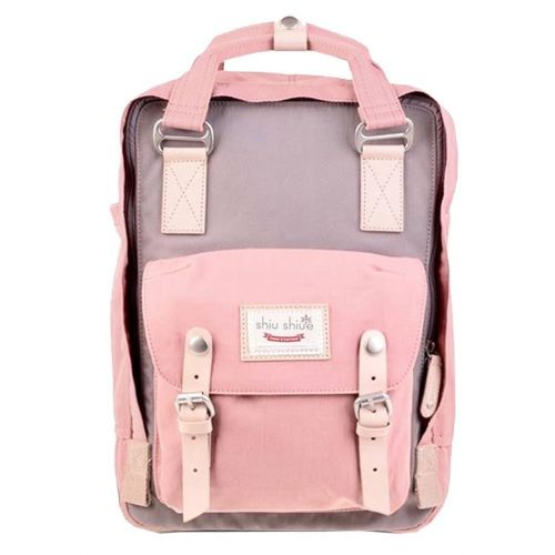  Berchirly Water-resistant School Backpack Travel Bag fits 14inch Laptop for Student(Pink)