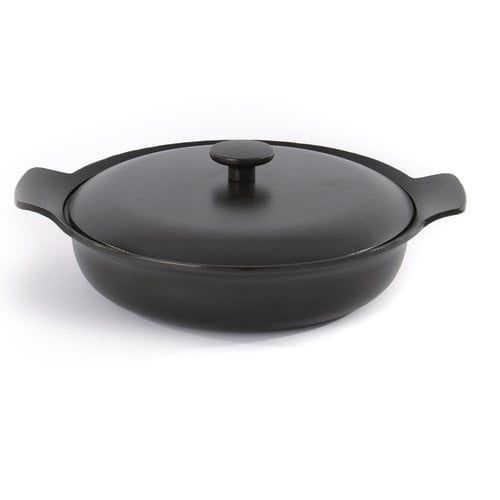  BergHOFF Ron Cast Iron Cov. Deep Skillet, 3.5 Qt,, 11