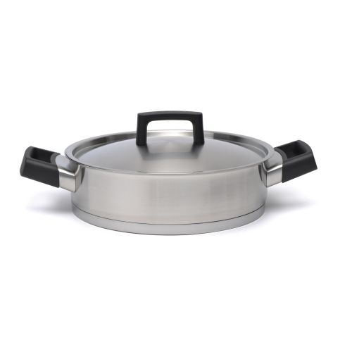  BergHOFF Ron 10 Covered Deep Skillet (SS)Blk Hndle