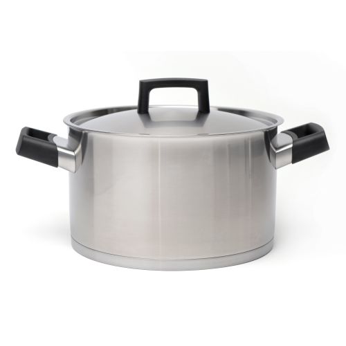  BergHOFF Ron 10 Covered Stockpot (SS)Blk Hndle