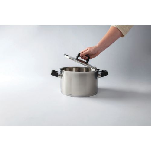 BergHOFF Ron 10 Covered Stockpot (SS)Blk Hndle