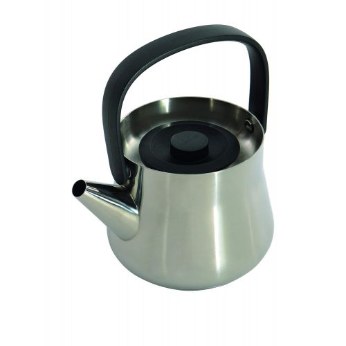  Berghoff BergHOFF RON Black Stainless Steel 1.1-quart Teapot with Strainer