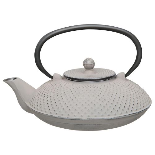  Berghoff Studio Cast Iron Teapot Stainless Steel Infuser Filter & Fully Enameled Interior .75 qt- Grey
