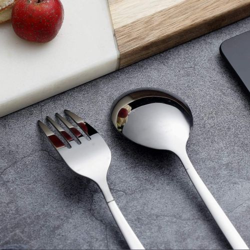  [아마존베스트]Berglander Flatware Set 20 Pieces, Stainless Steel Flatware Set, Silverware Set Service For 4