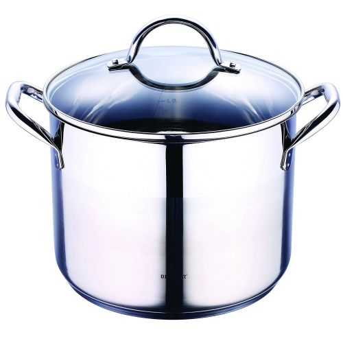  Bergner Gourmet - Simmertoepfe Edelstahl 24x18.5 cm 8.2l induktionsgeeignet