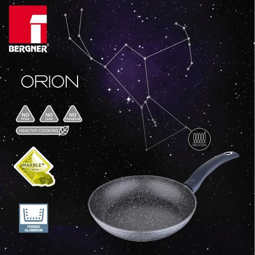  Bergner Bratpfanne, geschmiedetes Aluminium, Grau, Orion 28. cm