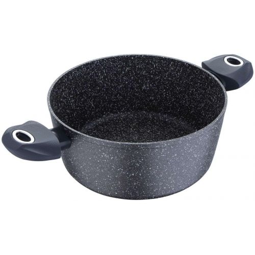  Bergner Induktion Kochtopf 20 cm Topf Kasserolle Topf Marmor-Beschichtung (Antihaftbeschichtung, Hoehe 9 cm, Induktionsfahig)