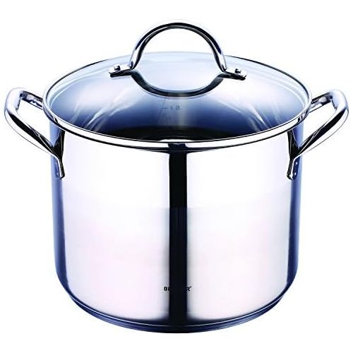  Bergner Gourmet - Simmertoepfe Edelstahl 24x18.5 cm 8.2l induktionsgeeignet