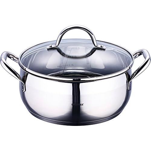  BERGNER GOURMET - SIMMERTOEPFE EDELSTAHL MIT DECKEL 28X13 CM 8L INDUKTIONSGEEIGNET