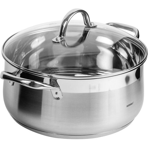  BERGNER GOURMET - SIMMERTOEPFE EDELSTAHL MIT DECKEL 28X13 CM 8L INDUKTIONSGEEIGNET