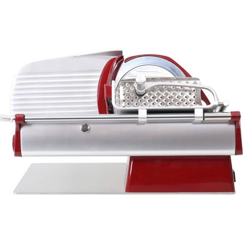  Berkel Home Line 200 Food Slicer, Red, 8 inch Blade/Electric, Luxury, Premium Slicer for Prosciutto, Cold Cuts, Cheese, Bread, Fruit and Veggies/Adjustable Thickness, Kitchen Appliance for Home