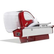 Berkel Home Line 250 Food Slicer, Red, 10 inch Blade/Electric, Luxury, Premium Slicer for Prosciutto, Cold Cuts, Cheese, Bread, Fruit and Veggies/Adjustable Thickness, Kitchen Appliance for Home