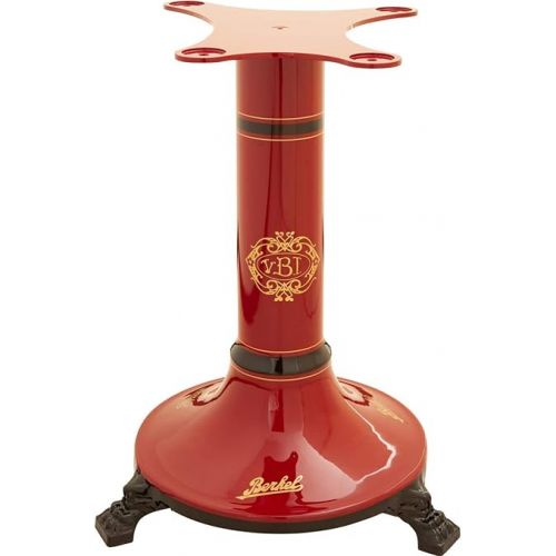  Berkel Volano B114 Premium Flywheel Food Slicer in Red, Luxury Manual Slicer with Smooth Hand Crank Movement (Pedestal included)