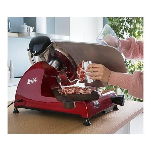  Berkel Red Line 300 Electric Food Slicer, Red, 12 inch Blade, Adjustable Thickness, Kitchen Appliance for Home Use