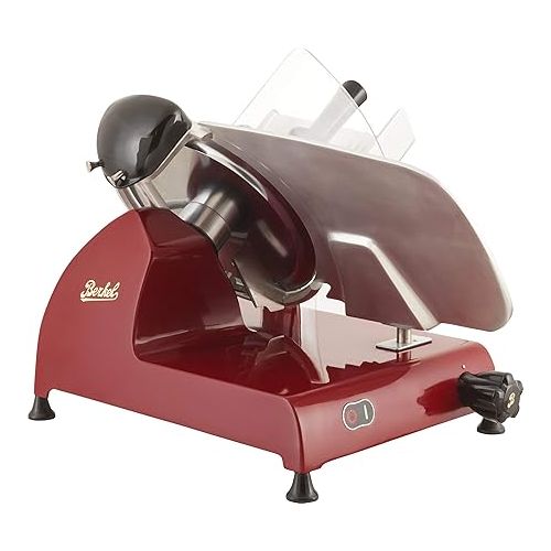  Berkel Red Line 300 Electric Food Slicer, Red, 12 inch Blade, Adjustable Thickness, Kitchen Appliance for Home Use