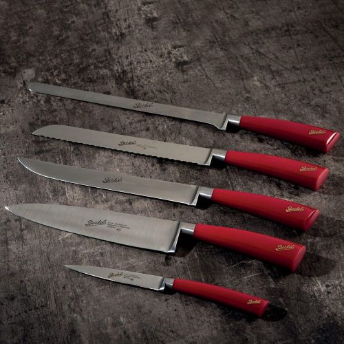  Berkel Elegance Chef 5-pc Knife Set Red / Beautiful set of 5 Knives for different uses / Elegance for every kitchen