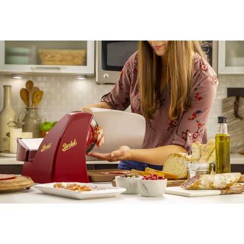  Berkel Cutting Board for Home Line 200 Wood Board, Block for Meat, Cheese, and Vegetables, Carving Cheese Charcuterie Serving Handmade, Italian Quality