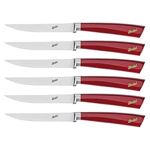  Berkel Elegance Steak Red 6-pc Knife Set/Set of table knives / 6 practical set of table knives/Quality steak knives