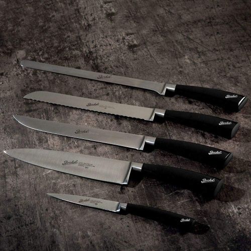  Berkel Elegance Chef 5-pc Knife Set Black/Beautiful set of 5 Knives for different uses/Elegance for every kitchen