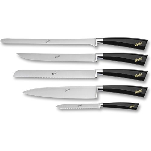  Berkel Elegance Chef 5-pc Knife Set Black/Beautiful set of 5 Knives for different uses/Elegance for every kitchen