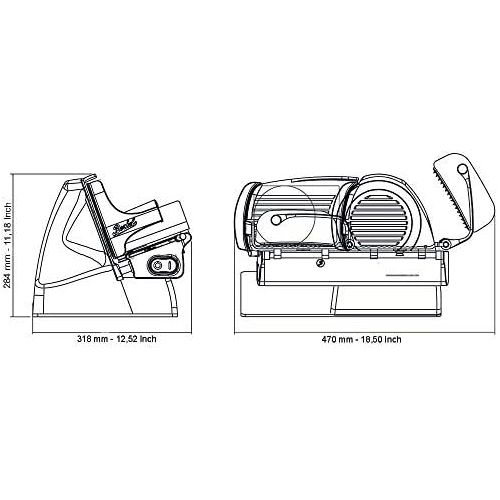  [아마존베스트]Berkel Home Line 200Electric Precision Food Slicer Knife Diameter 195mm