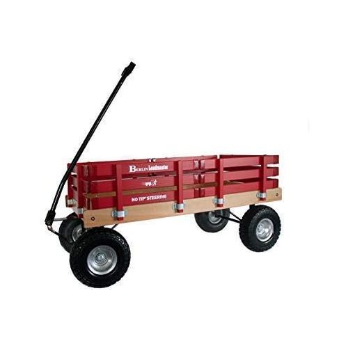  Berlin F600 Amish-Made All-Terrain Tires Loadmaster Wagon, Red