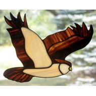 BerlinGlass Stained Glass Owl Suncatcher, Stained Glass Bird, Wildlife art, Glass Art, Bird Lovers Gift