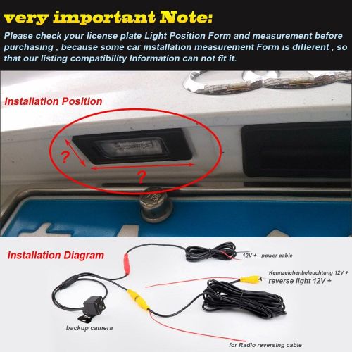  Berlingan Car Third Rooftop Camera Brake Light Rear View Support Camera