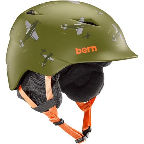 번 Bern Boys Camino Helmet, Satin Orange