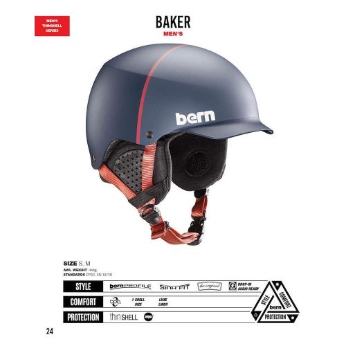 번 Bern Baker Snow Helmet